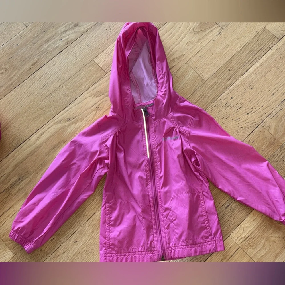 Girls 4t Pink Jacket Bundle North Face and Columbia - Picture 3 of 4